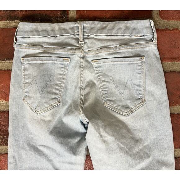 Mother Looker Ankle Fray Jeans Sweet Talk Me Light Wash Size 26 - Picture 6 of 12